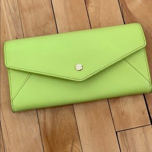 COPY - Neon yellow Tory Burch wallet